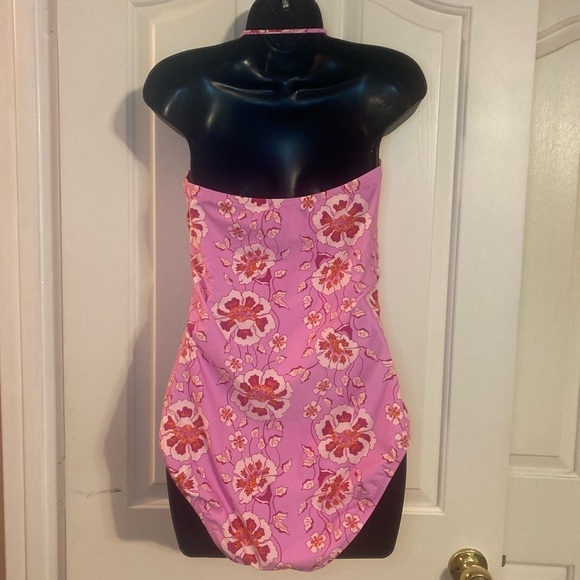 “J. CREW” Ruched Climbing Floral Bandeau One Piece - Picture 8 of 14